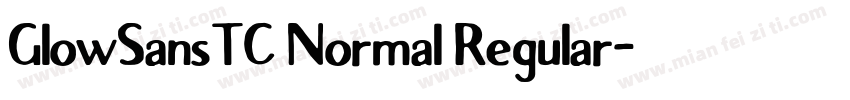GlowSansTC Normal Regular字体转换